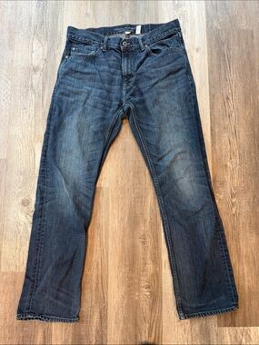 Banana Republic Straight Leg Jeans in Dark Blue Wash